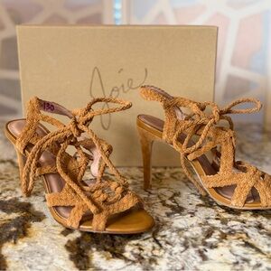 Joie Women's Brown Braided Heels